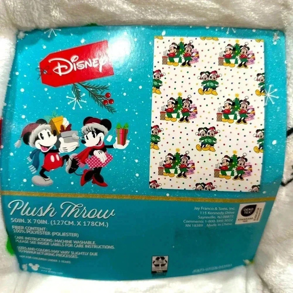 Mickey ❤️ Minnie Christmas Plush Throw blanket - Picture 3 of 8